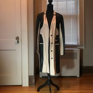 Yigal azrouel button jacket with leather